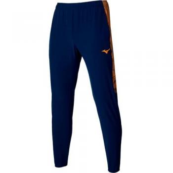 Mizuno Charge Printed Pantalón De Entrenamiento Hombres - Azul Oscuro, Naranja
