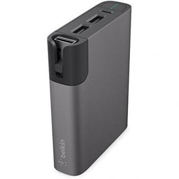 Belkin F8M992btGRY - Batería externa metálica 6000 con cable Micro