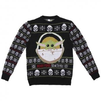 Jersey de Punto Navideño The Mandalorian Grogu XL
