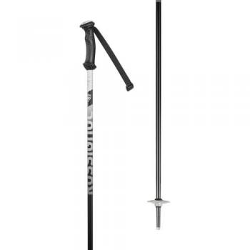 Bastones de Esquí Rossignol Tactic Junior 105 cm Negro Mate/Blanco con Agarre Texturizado