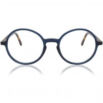 Round Montura Completa Plástico Azul Gafas Recetadas para Hombre - Gafas Anti-Azules - SmartBuy Collection