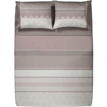 Sábana Encimera Marble 100% Algodón 144 Hilos Beige Cama de 150/160 cm