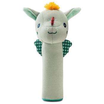 Sonajero Eco Joe el Dragón de Algodón Orgánico - Juguete Sensorial para Bebés