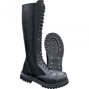 Brandit Phantom 20 Eyelet Leather Boots - Black (EU Size 45)