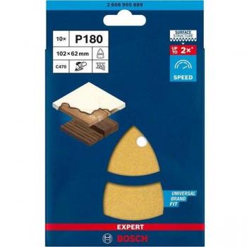 Papel de lija EXPERT C470 con 11 orificios - G180 (10 unidades)