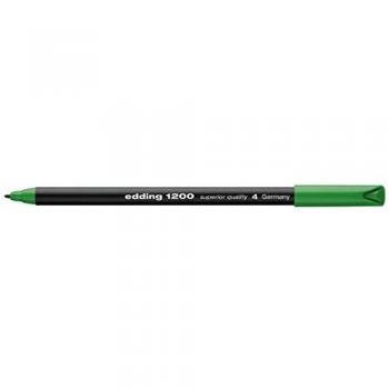 Rotulador de Punta Fina Edding 1200 en Color Verde