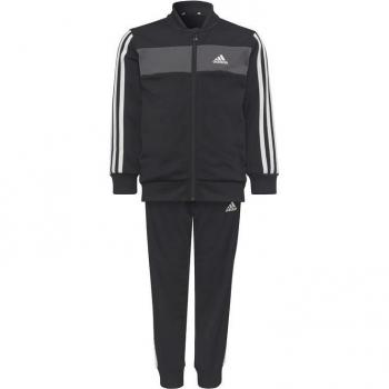 Chándal Infantil Adidas Essentials Shiny 3 Stripes Negro