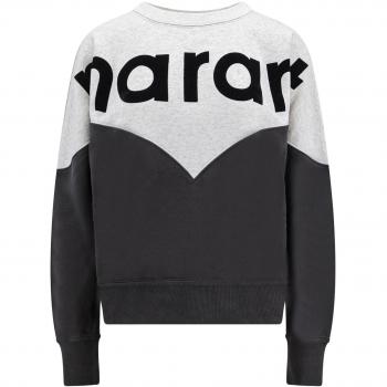 Isabel Marant Women's Houston Bicolour Black Sweatshirt Size XS