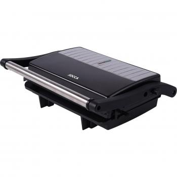 Grill multifunción Jocca 2131 con placas antiadherentes, apertura de 180 grados, sistema de bisagras flotantes, asa de toque frío, fácil de limpiar y potencia de 800-1000W