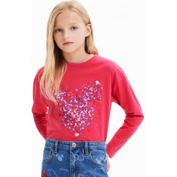 Camiseta de niña Laurie Disney Rojo con estampado de Mickey Mouse