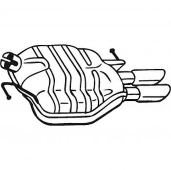 Silenciador trasero BOSAL 105-031 para AUDI