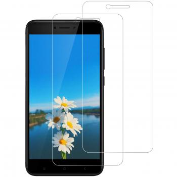 Aspiree 2 Pack Protector de Pantalla Cristal Vidrio Templado Premium para Xiaomi Redmi 4X/4X Pro Cristal Templado Xiaomi Redmi 4X/4X Pro 9H Dureza Alta Definicion Arañazos Resistentec Sin Burbujas