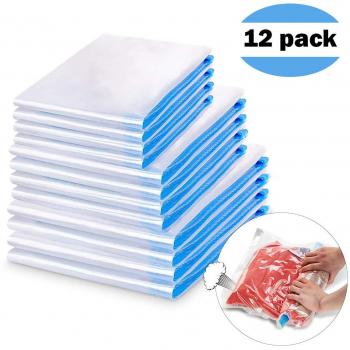 WOSTOO Bolsas de Almacenaje, Bolsas de Almacenaje al Vacío para Guardar Ropa, Ahorro de Espacio Almacenaje al Vacío para Guardar Ropa, Ropa de Cama, Edredones, Almohadas