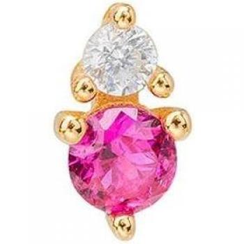 Ear Candy - Piercing Dory de plata bañado en oro amarillo 18k