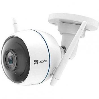 Ezviz EzTube 720P Cámara de Seguridad, Defensa Activa, Luz Estroboscópica y Sirena, Dos Antenas WiFi Externas, Audio De 2 Vías, Servicio De Nube Disponible, Compatible con Alexa, Google Home y IFTTT
