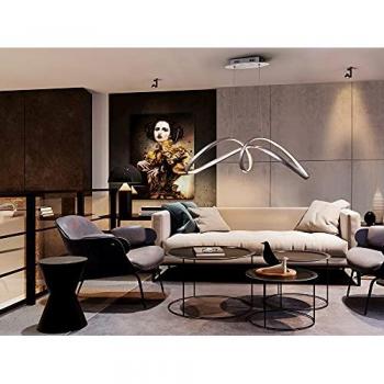 Lámpara Lia Pan Plata - Schuller Lighting, tipo de lámpara, diseño elegante y moderno, acabado en color plata, material metálico, adecuada para interiores, proporciona una iluminación cálida y acogedora