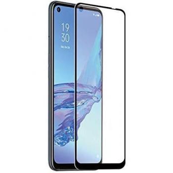 muvit for change Protector Pantalla OPPO A53/A53S Vidrio Templado Plano Marco Negro