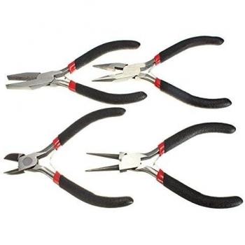farway 4pcs mixto joyas, herramienta alicates de punta redonda