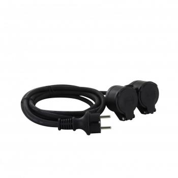 Cable Alargador Chacon 10m IP44 Enchufe Europeo/francés 3 x 1,5mm² Dual-Head