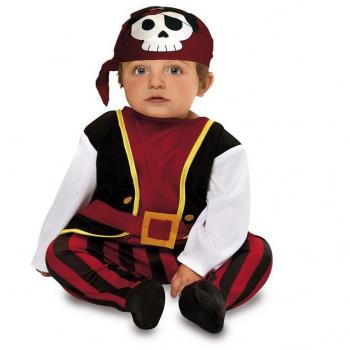 Disfraz de Pirata para Bebé, Talla 7-12 Meses, 2 Piezas