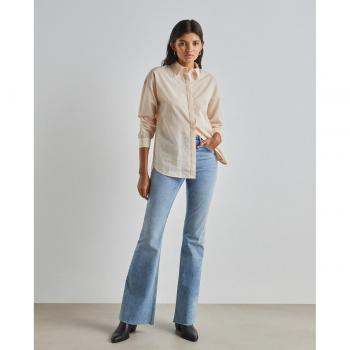 Camisa de rayas con manga larga para mujer Easy Wear