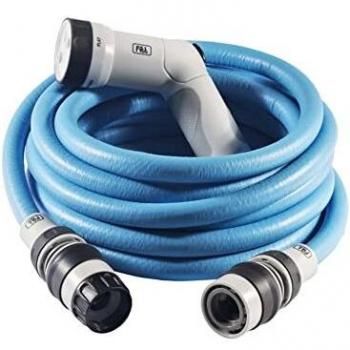 FITT IKON 15 m - Manguera de Agua de Jardín, Extensible, Compacta, Ligera y Lista para Usar, con Pistola
