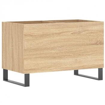 Mueble Discos de Madera Contrachapada Roble Sonoma 74,5x38x48 cm Marrón