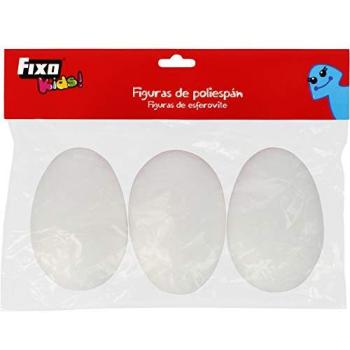 Fixo Kids Huevos Porexpan 3 Unid, 9Cm