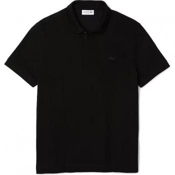Lacoste Men's Black Paris Regular Fit Short Sleeve Pique Polo Shirt - XS