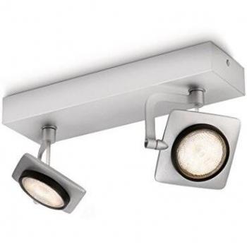 Proyector LED Dimmable Philips myLiving 2x4.5W Aluminio Eco