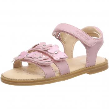 Geox J Sandal Karly I, Sandalias con Punta Abierta para Niñas, Rosa