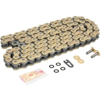 Cadena de transmisión D.I.D 520VX3 X-Ring Oro/Negro 108 Eslabones