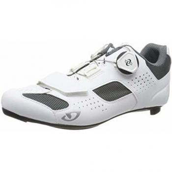 Giro Espada (Boa) Road, Zapatos de Ciclismo de Carretera Mujer, Multicolor (White/Silver 000), 36.5 EU