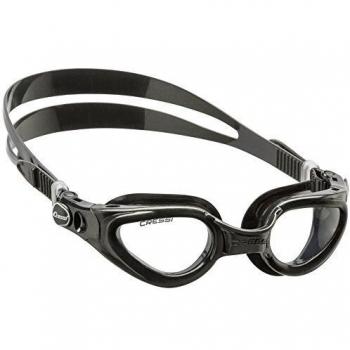 Gafas de natación Cressi Sub Right Dark Negro - Gafas de piscina, diseño ergonómico, lentes oscuros para protección UV, ajuste cómodo y seguro, ideal para entrenamientos y competiciones