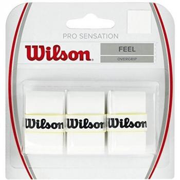 Wilson Griffband Pro Overgrip Sensation 3 Pack Overgrips Raqueta-Unisex, Blanco, NS