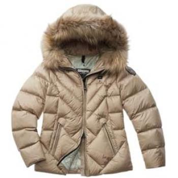 Blauer Women's Beige Alicia Down Jacket - Stylish Winter Coat Size L