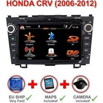 RADIO GPS 2DIN 7 HONDA CRV 2006-2012. CD, DVD, USB, SD, BLUETOOTH, MANOS LIBRES. A2DP, MP3, MP4, MPG, XVID, MKV H264... CON PANTALLA TÁCTIL + CÁMARA TRASERA + MAPAS DE EUROPA INCLUIDOS