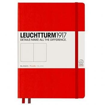 Cuaderno de Notas A5 Tapa Dura Liso Rojo Leuchtturm1917