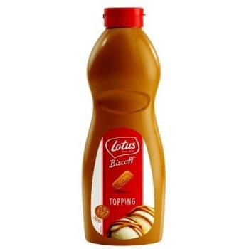 Lotus Biscoff Caramelised Topping Sauce - Squeezy Bottle -Speculoos Flavour - Ice Cream Topper - Coffee Drizzle