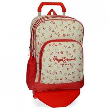 Pepe Jeans Joseline Mochila doble cremallera con carro