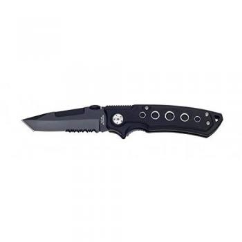Haller BATCLAW – Cuchillo tanto de la hoja 440 RSF con clip, negro, biaurales