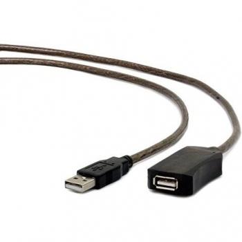 Active USB 2.0 Extension Cable, 10m, Black