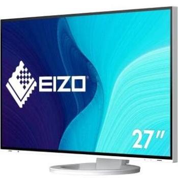 EIZO FlexScan EV2781-WT 27 LED Monitor, 2560 x 1440 QHD Resolution, Height Adjustment, Pivot Function