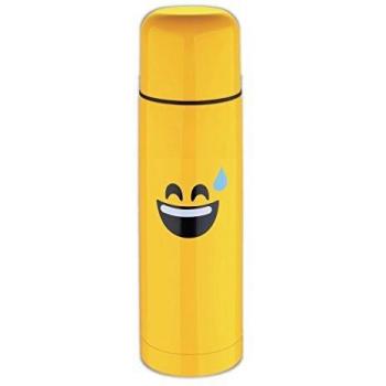 Emoticonworld Termo, Acero Inoxidable, Amarillo, 28.5 x 9 x 9 cm