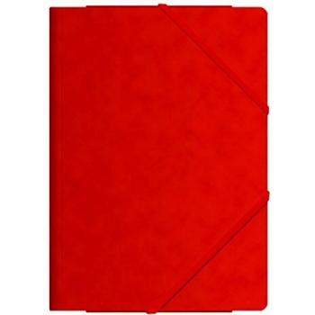Carpeta de gomas cartulina Premium folio rojo