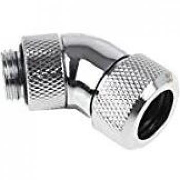 Alphacool 17406 Eiszapfen 13mm HardTube compression fitting 45° rotatable G1/4 - knurled - chrome Water cooling Fittings