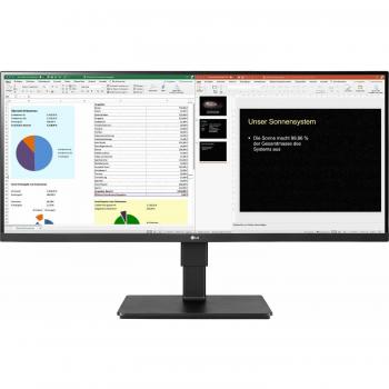 LG 34BN670P-B Monitor LED IPS 34 UltraWide Full HD 2560 x 1080 Pixeles, FreeSync, HDMI, DisplayPort, Ajuste de Altura, Altavoces Incorporados,