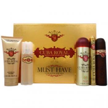 Set de Regalo Cuba Royal para Hombre 100ml Eau de Toilette + 35ml Eau de Toilette + 200ml Desodorante + 200ml Gel de Ducha + 100ml Spray After Shave