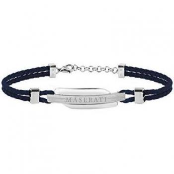Pulsera para hombre, Colección SIGNATURE, en acero, cuero - JM417AKW06