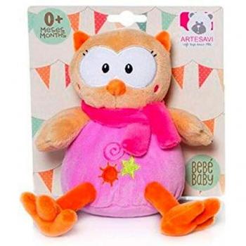 ARTESAVI - Baby Mini Buho Lila Sentado Sonajero - 01992349
